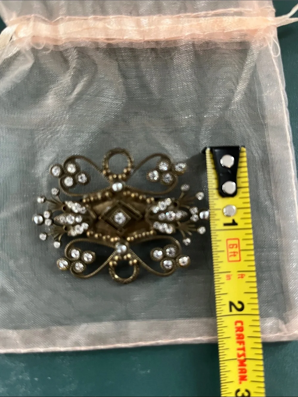 Sorrelli Rhinestone & Faux Pearl Pin / Brooch